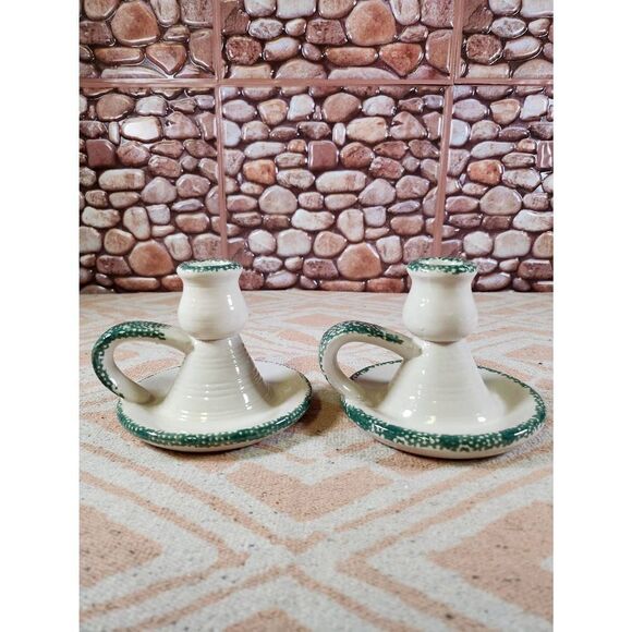 Vintage Christmas Tree Candlesticks/ Salt Pepper Shakers - Picture 8 of 14